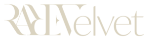 Rare Velvet Art Primary Logo in Taupe